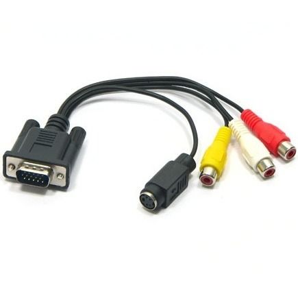 CABO VGA p/ 3RCA/S-vídeo